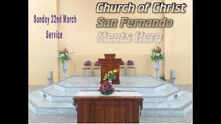 Atlantic Computers TT Communication Division. Livestream of Church of Christ San Fernando 22nd March Wealth