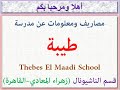 مصاريف ومعلومات عن مدرسة طيبة قسم الناشيونال زهراء المعادى القاهرة 2023 2024  