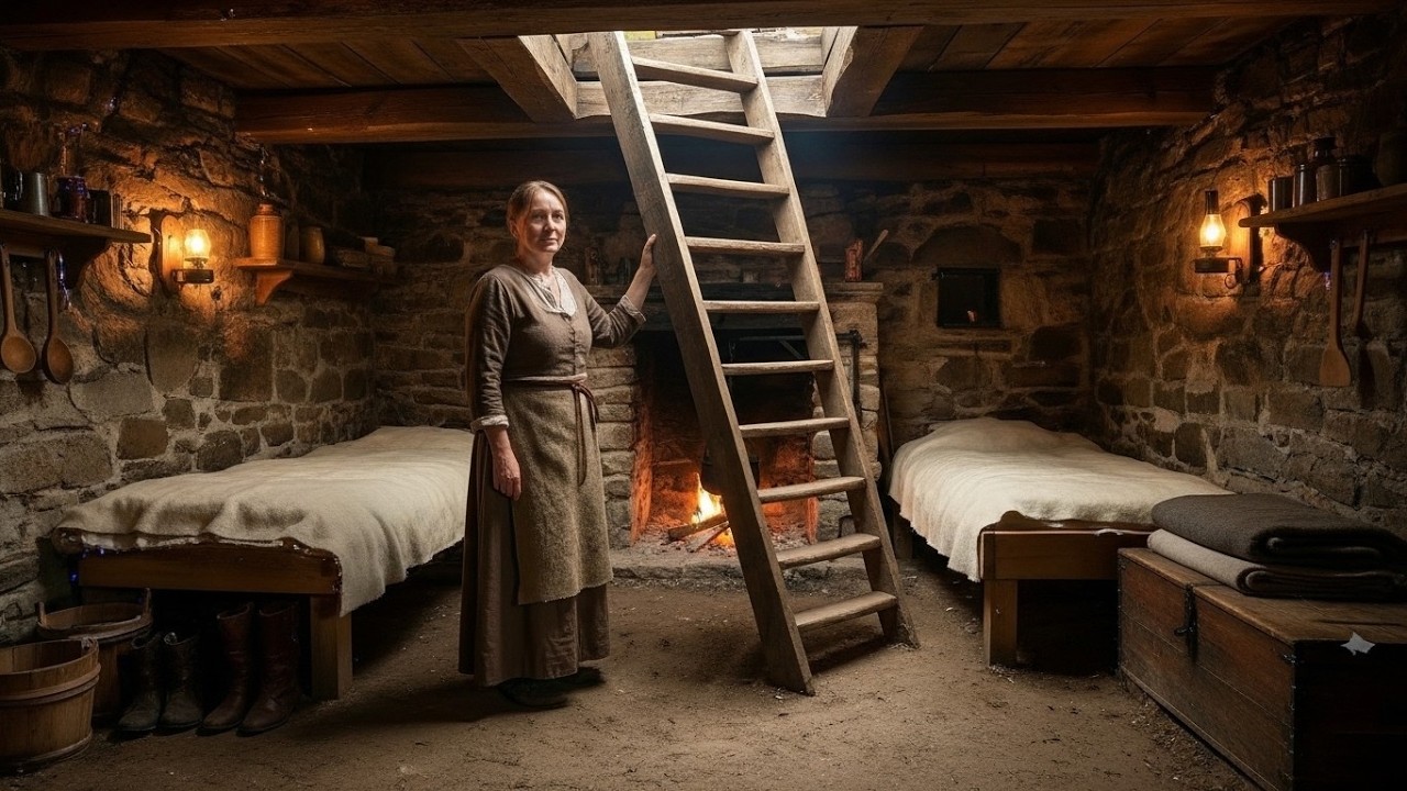 Elle a construit une chambre cachée sous son chalet — le pire blizzard en a fait son seul refuge