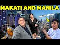 Manila and makati street walk  filipinos speak great english philippines city