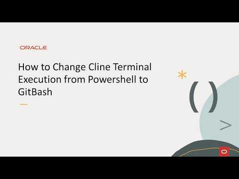 How to Change Cline Terminal Execution from Powershell to GitBash