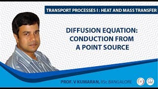 Diffusion equation: Conduction from a point source. Net Worth