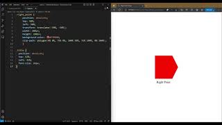 CSS Tutorial: Right Point #html #css #tutorial #shape #right #point