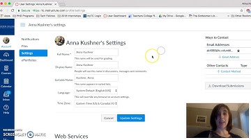 Changing your display name in Canvas