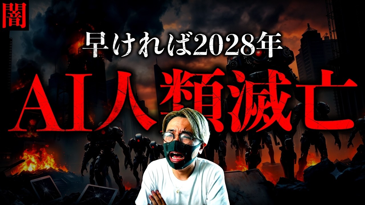【闇】冗談じゃない。AIは本当に人類を滅ぼすのか。世界トップCEOの42%が警告！早ければ2028年、最も現実的な「人類滅亡」のシナリオ
