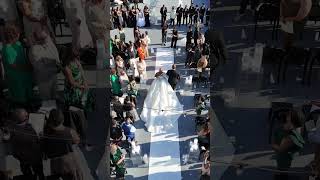 the most breathtaking bridal entrance 🥹 here comes the bride 😱 #wedding #weddingdress #bride