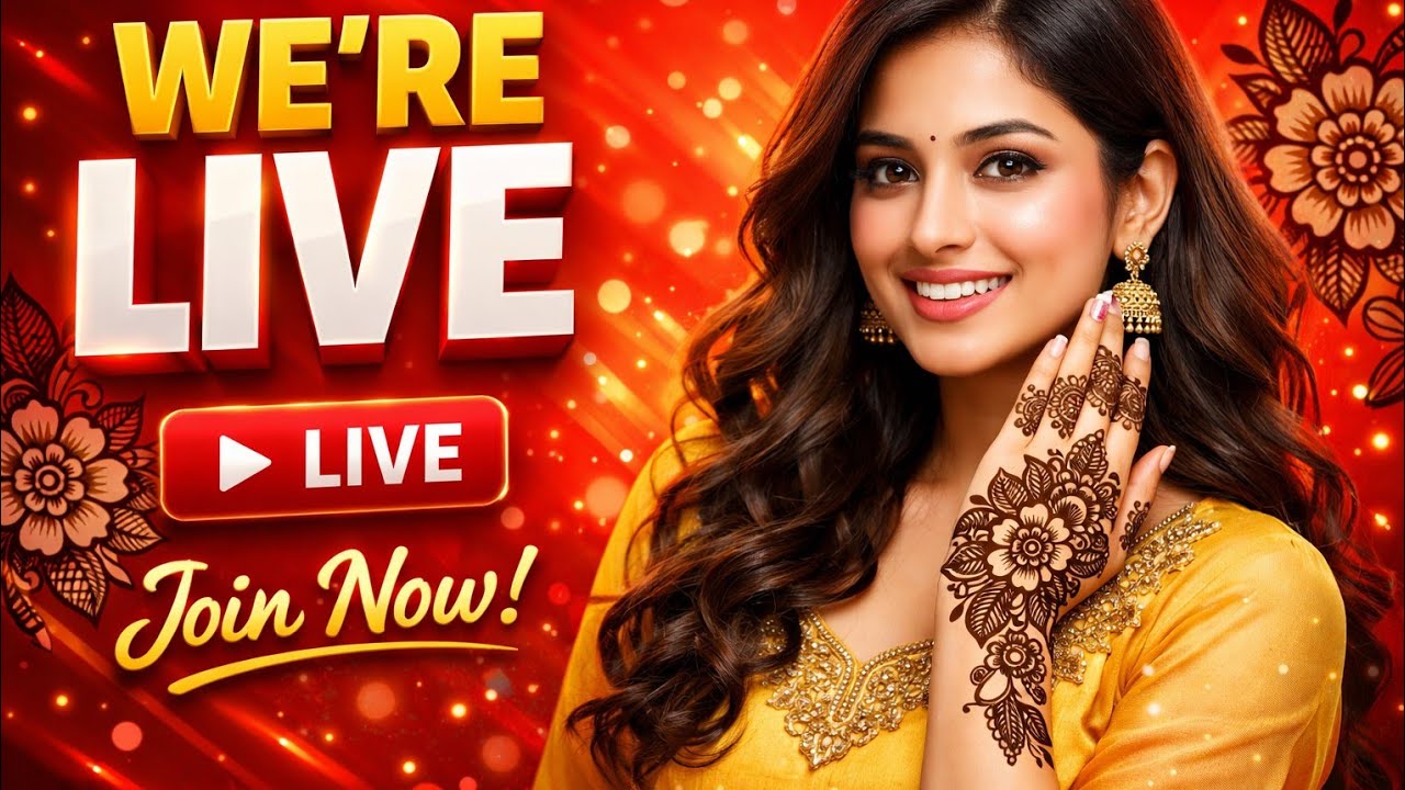 Live Mehndi Design Tutorial 🌸 | Flower Mehndi Design Step by Step | Mehndi Practice Live