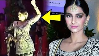 Sonam Kapoor Hot Dance Performance At Saudamini Mattu Wedding