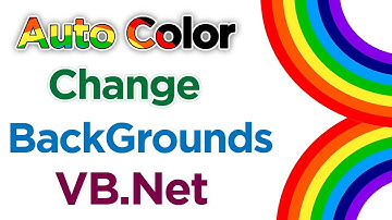 Auto Back Color Change Random ly - VB.Net - Urdu/Hindi