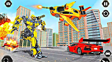 Optimus Prime Multiple Transformation Jet Robot Car Game 2020 - Android Gameplay