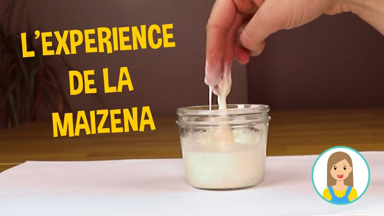 Maizena eau experience scientifique amusante  Le fluide non newtonien  dcouvrir 