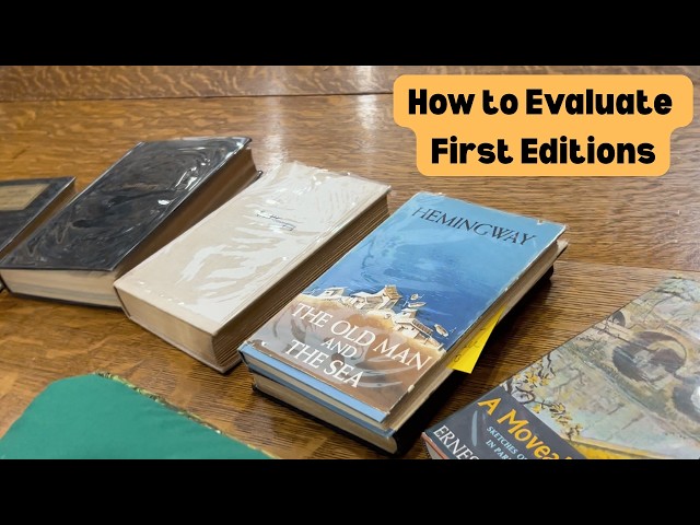 Ernest Hemingway and Evaluating First Editions📚 Buy Day Friday