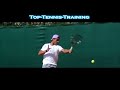 Rafael Nadal Forehands Slow Motion (Front View)