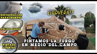 PINTAR LA FURGO EN CASA: Carrocería, Llantas, Parachoques y Pulido Faros | Al Son de mi Furgón