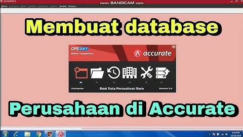 CARA MEMBUAT DATABASE AWAL PERUSAHAAN DI ACCURATE