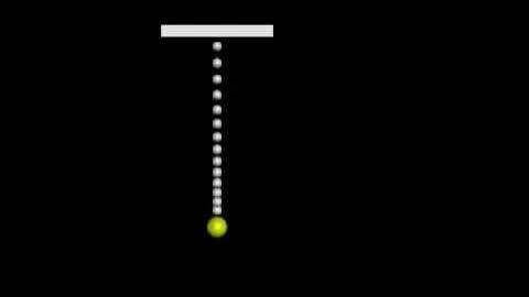 [CS] Slinky with a Tennis ball with vpython