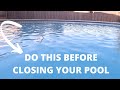 5 Must Do's When Closing An Above Ground Pool For The Winter Season