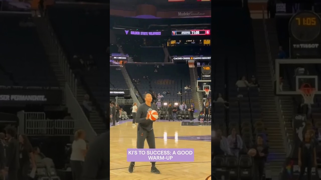Kia Stokes is Locked In π₯βοΈ #wnba #goldenstatevalkyries #shorts
