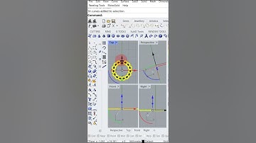 using curves in rhino | array polar command | rhino tutorial