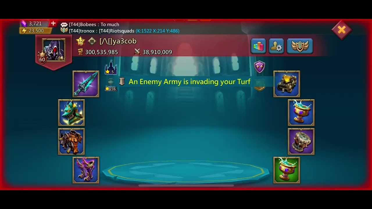 Lords Mobile Gryphon Trap!! 28 marches red!!