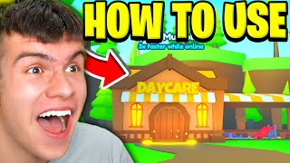 How To USE The DAYCARE In Roblox Pet Simulator X For INSANE REWARDS!