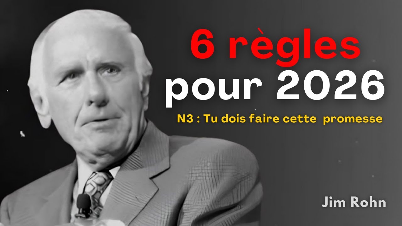 6 Habitudes Pour Faire de 2026 Ta Meilleure Année - Fais ceci | Jim Rohn Wisdom