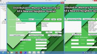 Distributed In Memory Processing of All k Nearest Queries in Java