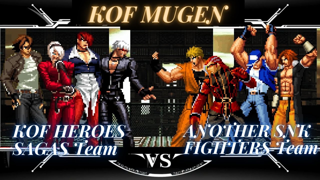 KOF MUGEN Iori Yagami, K Dash, Kyo Kusanagi & Ash Vs Reiji, Terry