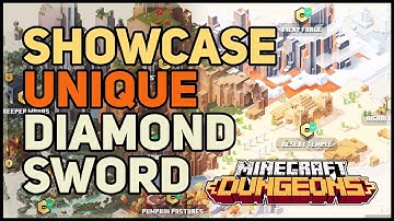 Diamond Sword Unique Minecraft Dungeons