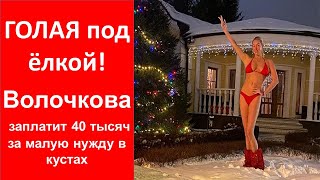 ГОЛАЯ под ёлкой! Волочкова заплатит 40 тысяч за малую нужду в кустах