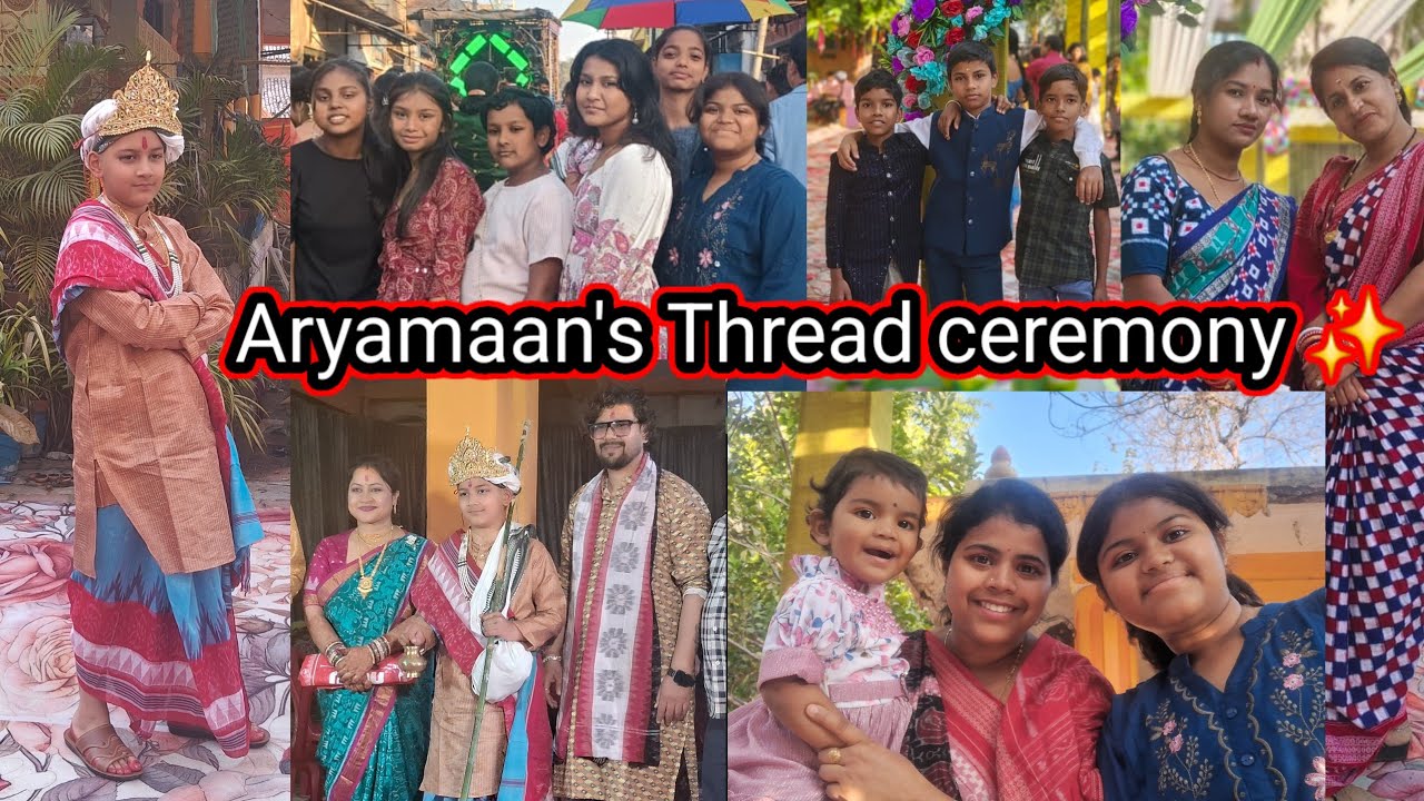 Aryamaan's Thread ceremony ✨️ 