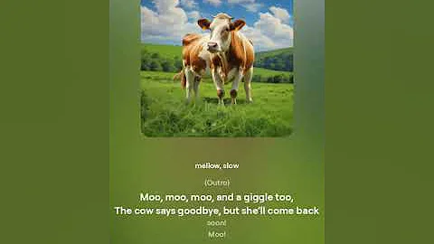 "🐮 The Happy Cow Song for Kids | Fun Animal Song with Lyrics | Educational Moo Moo Sing-Along 🎶"