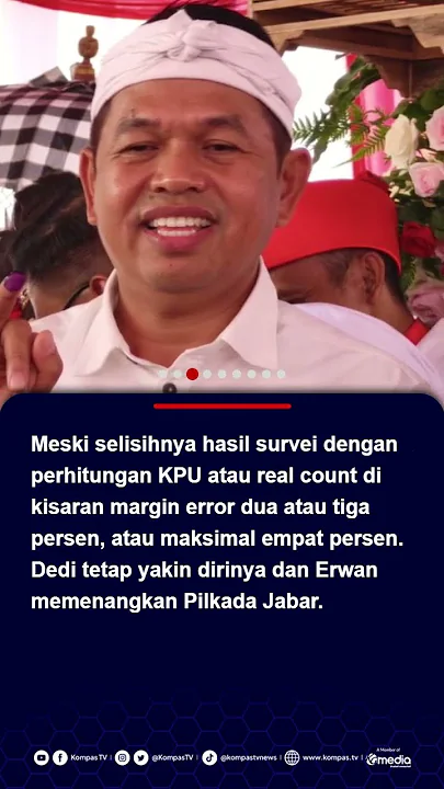 Tanggapi Hasil Quick Count Litbang Kompas, Dedi Mulyadi: Kami Ditakdirkan Menang #dedimulyadi