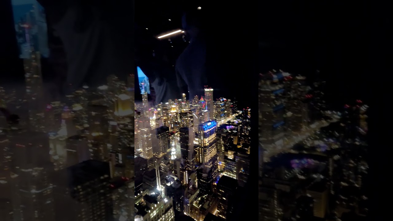 Chicago night lights from 103rd floor