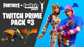 How To Get Twitch Prime Skins For Free In Fortnite Twitch Prime Pack 3 New Youtube