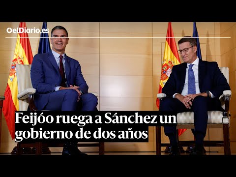 Feijóo ruega a Sánchez un gobierno de dos años y el PSOE rechaza la "ocurrencia"