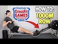 Rowing Machine: The Optimal 1000-Meter Row Strategy