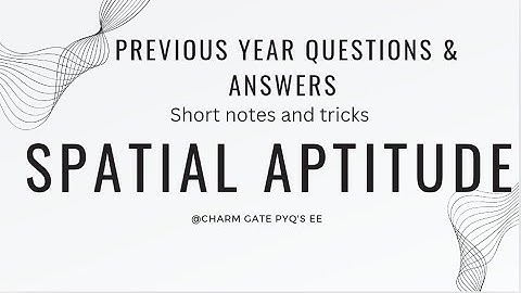 SPATIAL APTITUDE short notes, tricks & PYQ