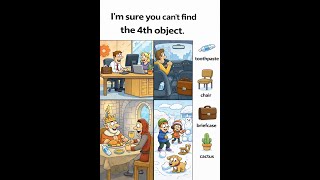 👉 I’m Sure You Can’t Find the 4th Object 😈 (99% Fail!)
