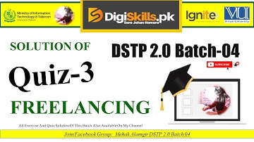 freelancing quiz 3 | dstp 2.0 batch 04 freelancing quiz 3 solution 2023