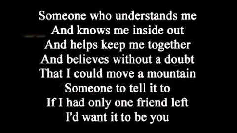 Dan Seals - One Friend ( + lyrics 1984)