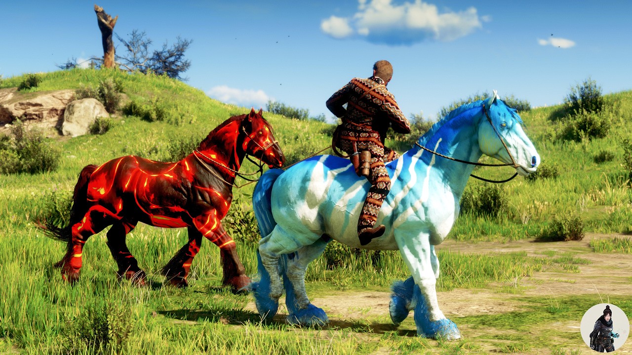 The Legendary Tamer | Arthur Morgan Captures the Fiery and Aqua Spirit Horses at the Learned Sood!
