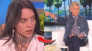 Ellen Degeneres LOSES IT \& Kicks Off Billie Eilish!