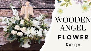 Wooden Angel Floral Design!