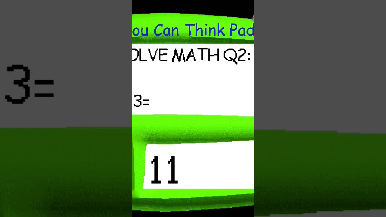 КАК РЕШИТЬ ПОСЛЕДНИЙ ПРИМЕР БАЛДИ #new #tiktok #subscribe #shorts