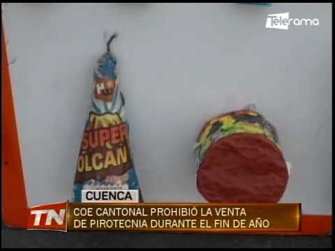 COE cantonal prohibió la venta de pirotecnia durante el fin de año