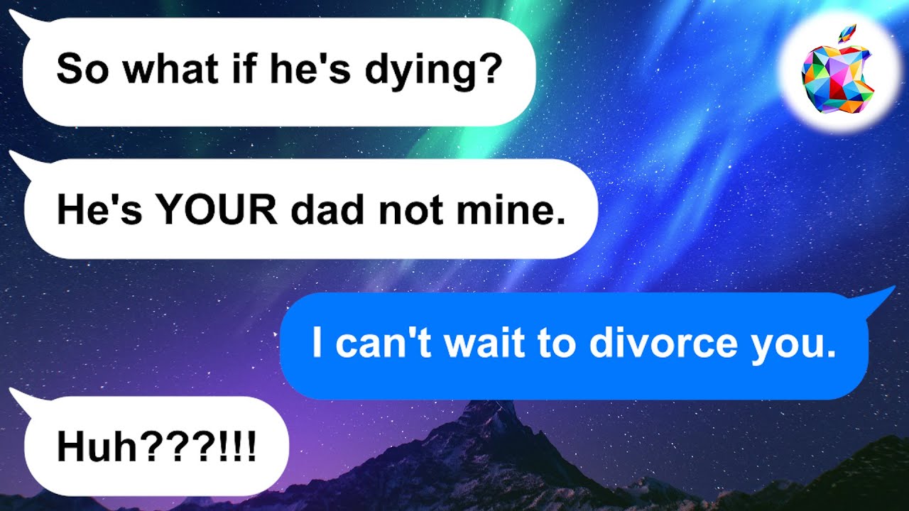 【Apple】My Husband wants a divorce. Why? I visited my dad in the hospital instead of cooking for him.