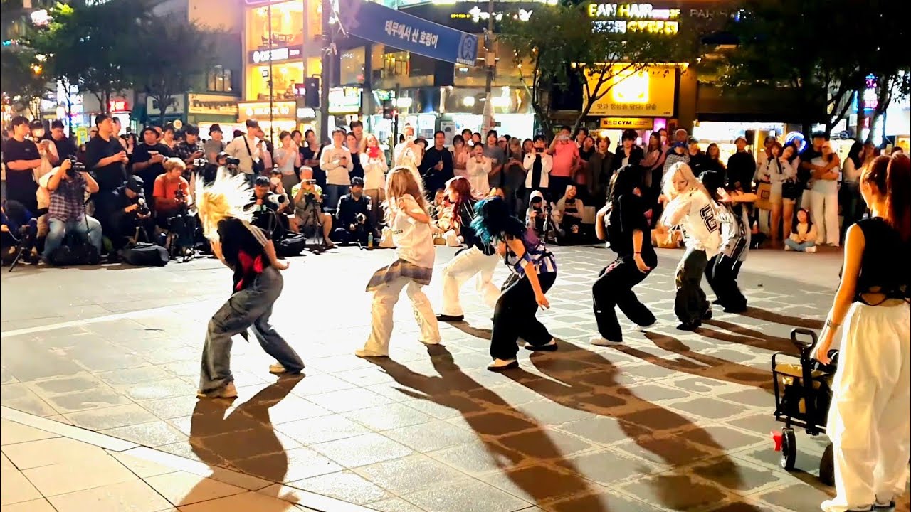 [STREET ARTIST] SEASON, CHINESE DANCE TEAM. WITH MC KUMA. SINCHON BUSKING. 240922.