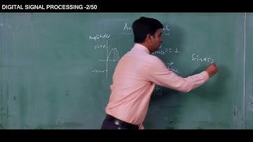 DIGITAL SIGNAL PROCESSING | LECTURE-2 | PROF.(Dr.) MALAY GANGAPADHYAY