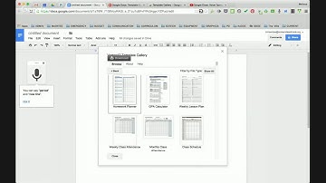 Google Docs: Template Gallery Add On